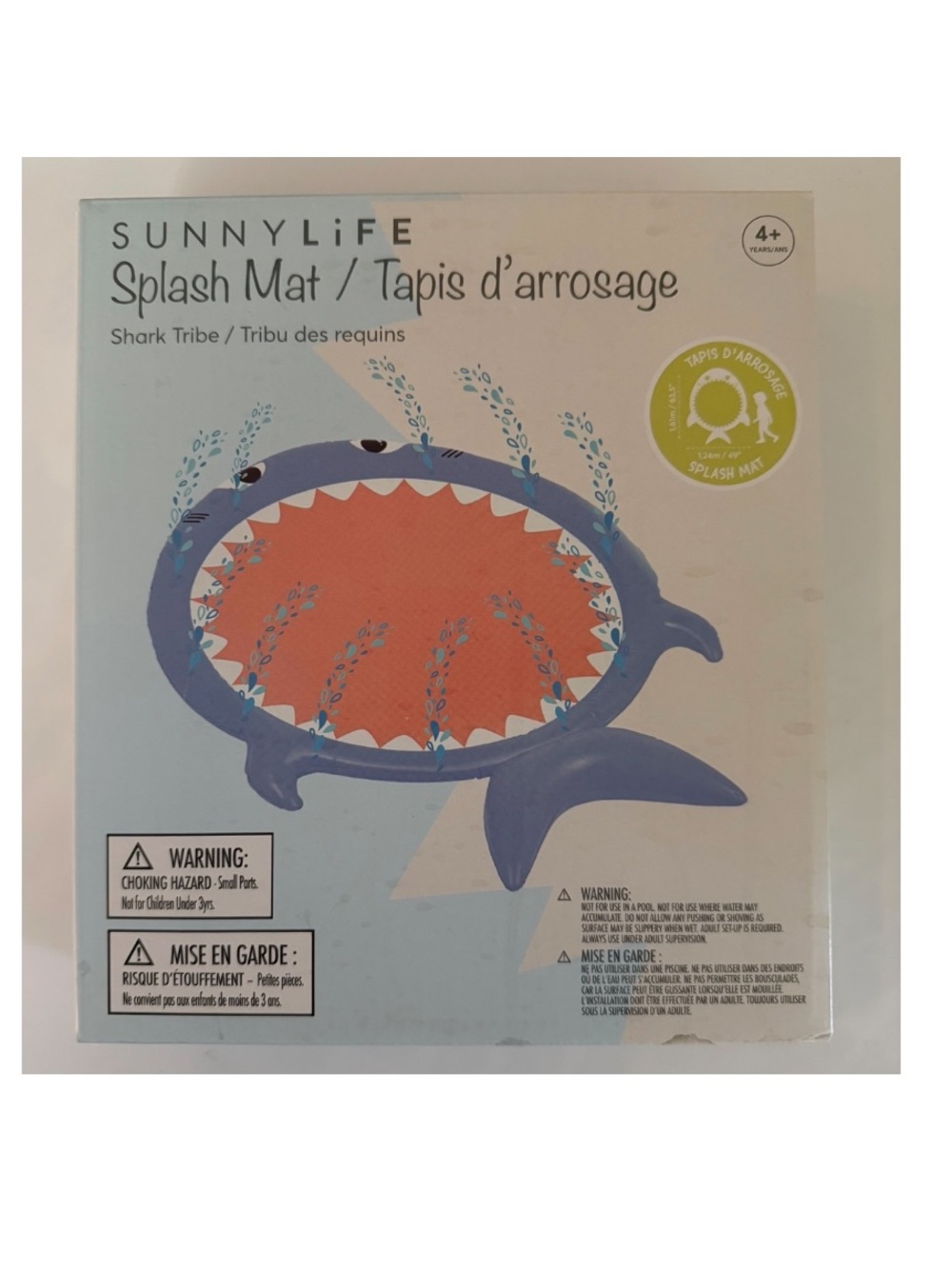 Sunnylife nwt Shark Tribe Splash Mat in Blue